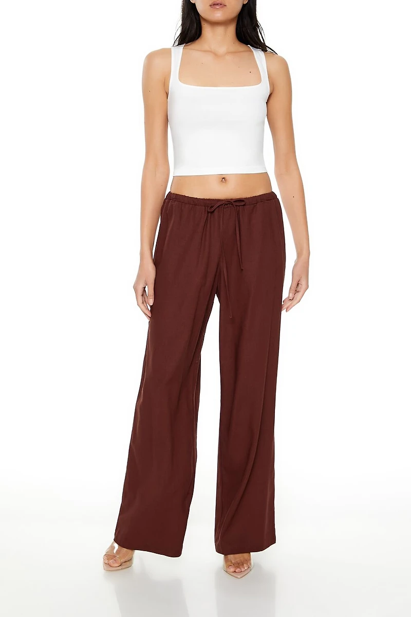 Drawstring Wide-Leg Pants
