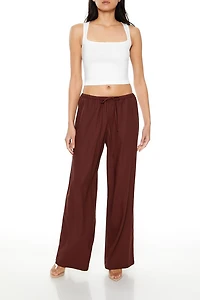 Drawstring Wide-Leg Pants