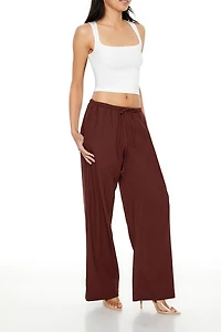 Drawstring Wide-Leg Pants