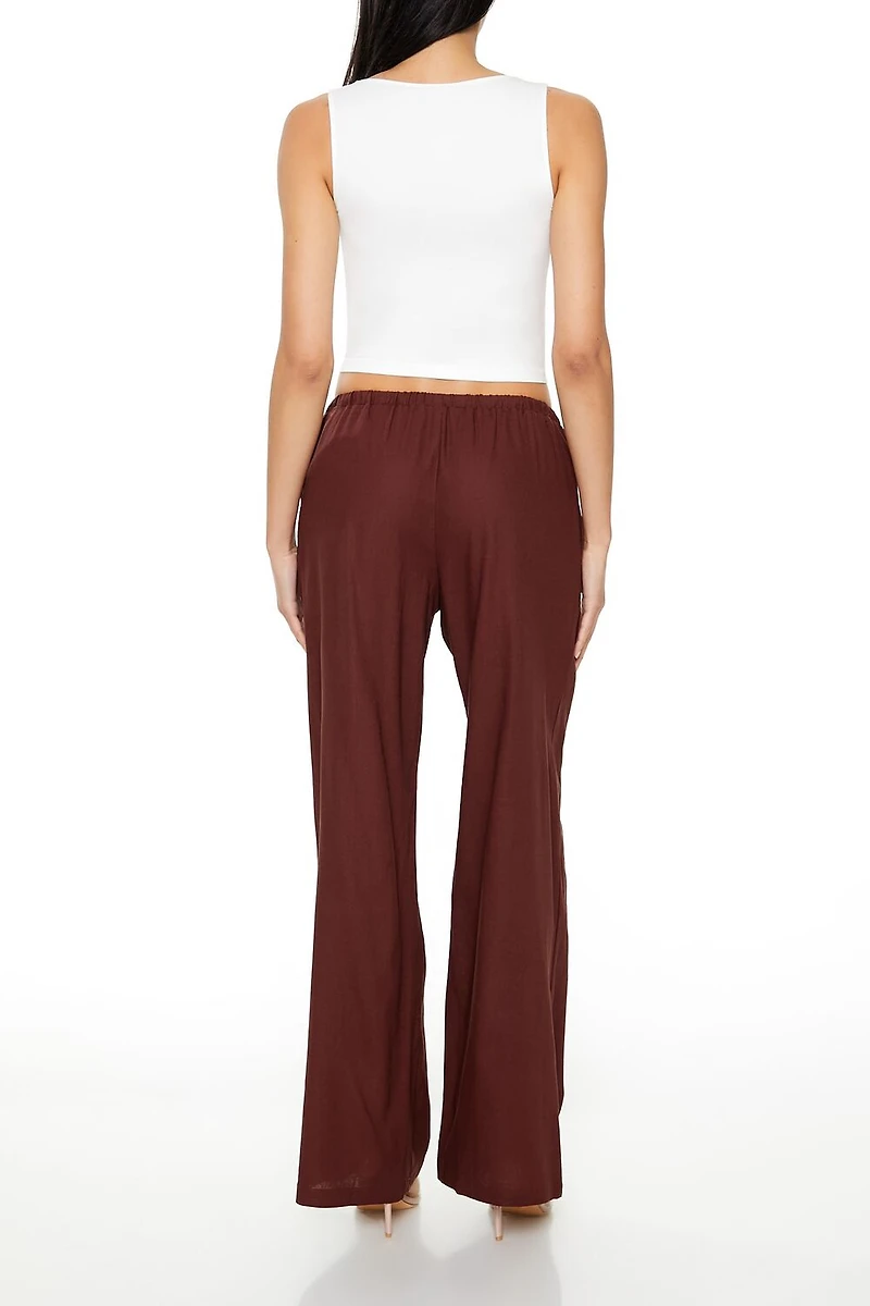 Drawstring Wide-Leg Pants