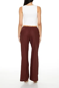 Drawstring Wide-Leg Pants