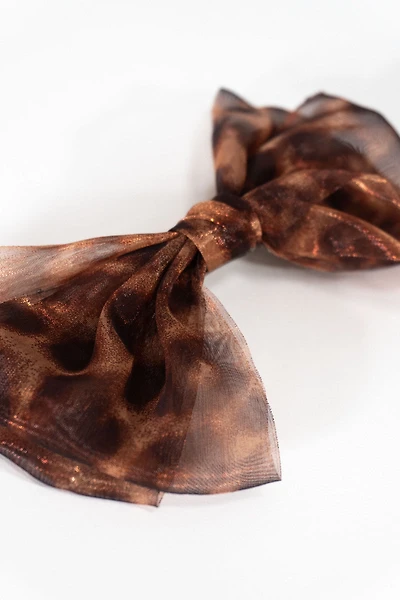 Printed Bow Hair Clip