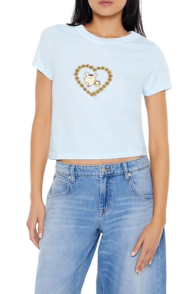 Pompompurin Graphic Cropped Tee