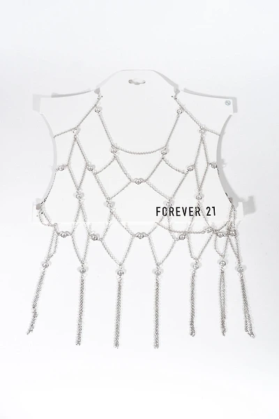 Rhinestone Drape Body Chain