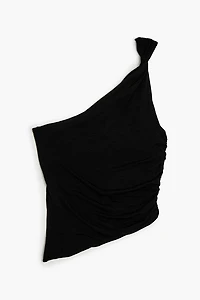 Twisted One-Shoulder Crop Top