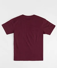 All We Trust Is Us Embroidered Short Sleeve Tee - Brown