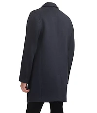 Mens Wool Coat Dark Heather Grey