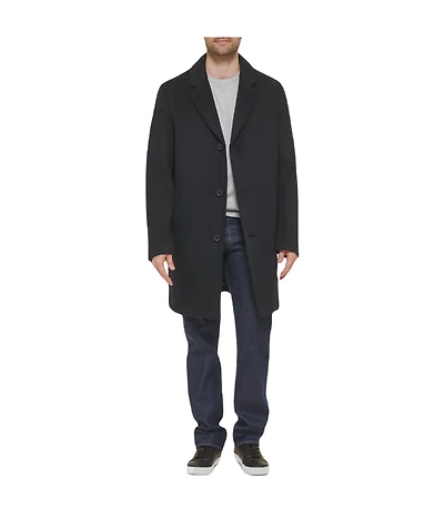Mens Wool Coat Navy