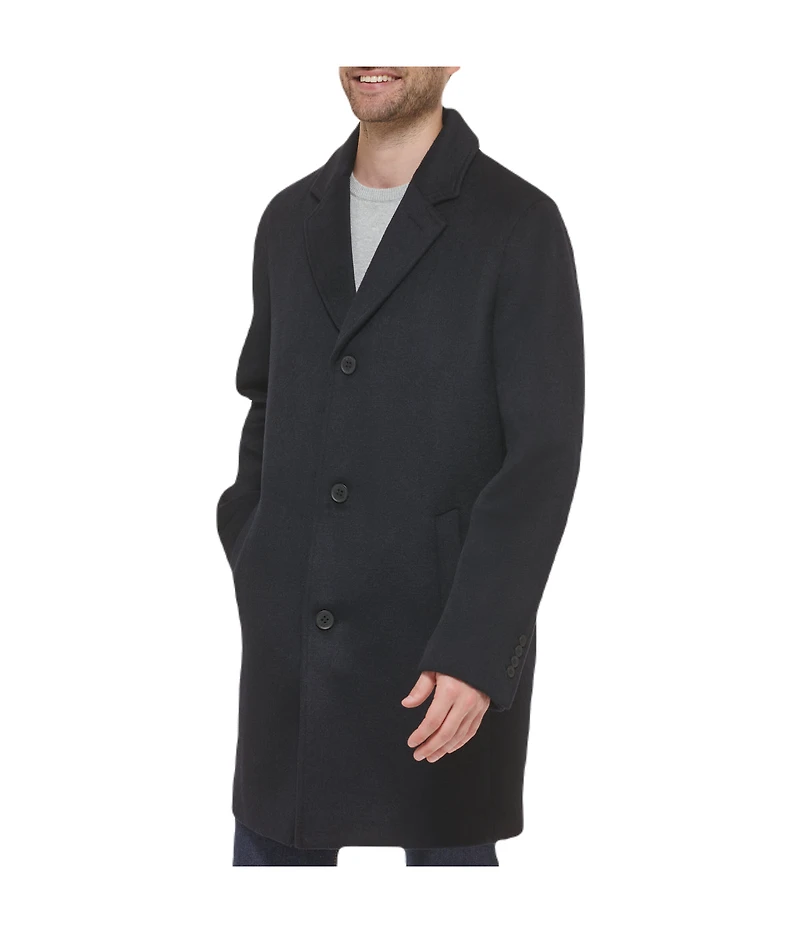 Mens Wool Coat Navy