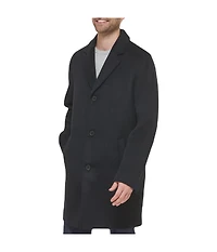 Mens Wool Coat Navy