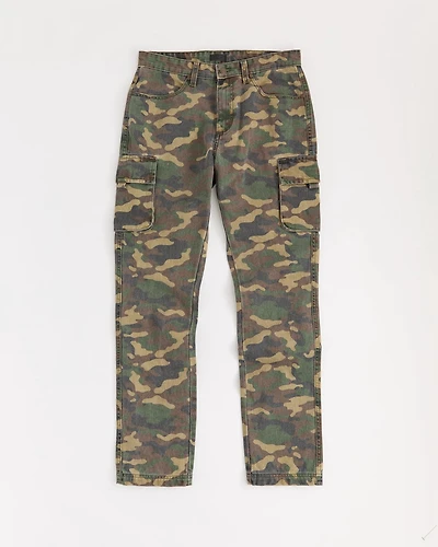 Workwear Camo Cargo Pants - Olive Green