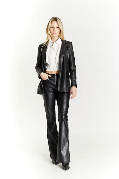 Boyfriend Blazer with Flap Pockets