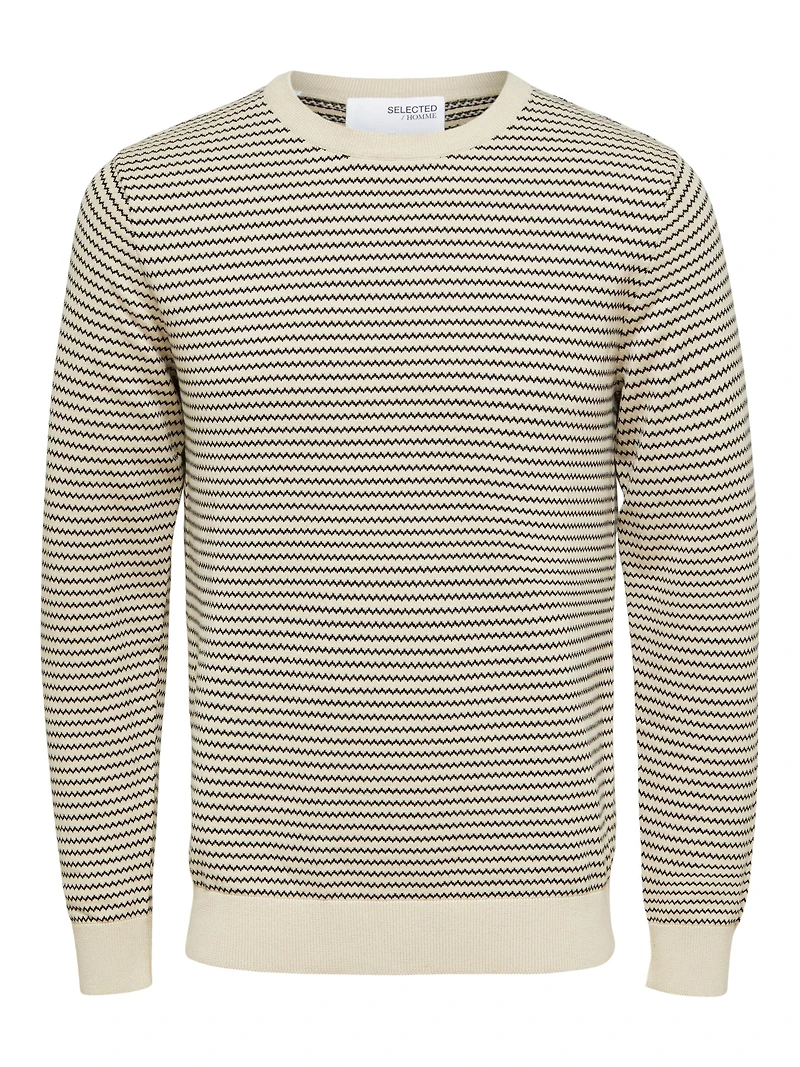 Robin Knit Stripe Crew Neck
