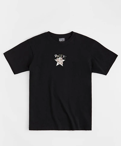 Popeye Mugshot Embroidered Short Sleeve Tee