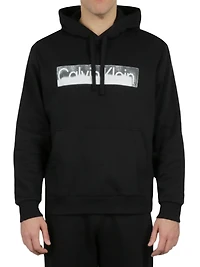 Long Sleeves Faded Logo Po Hood