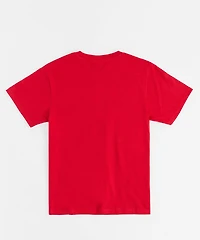 Pablo Cartoon Applique Short Sleeve Tee - Red RTD
