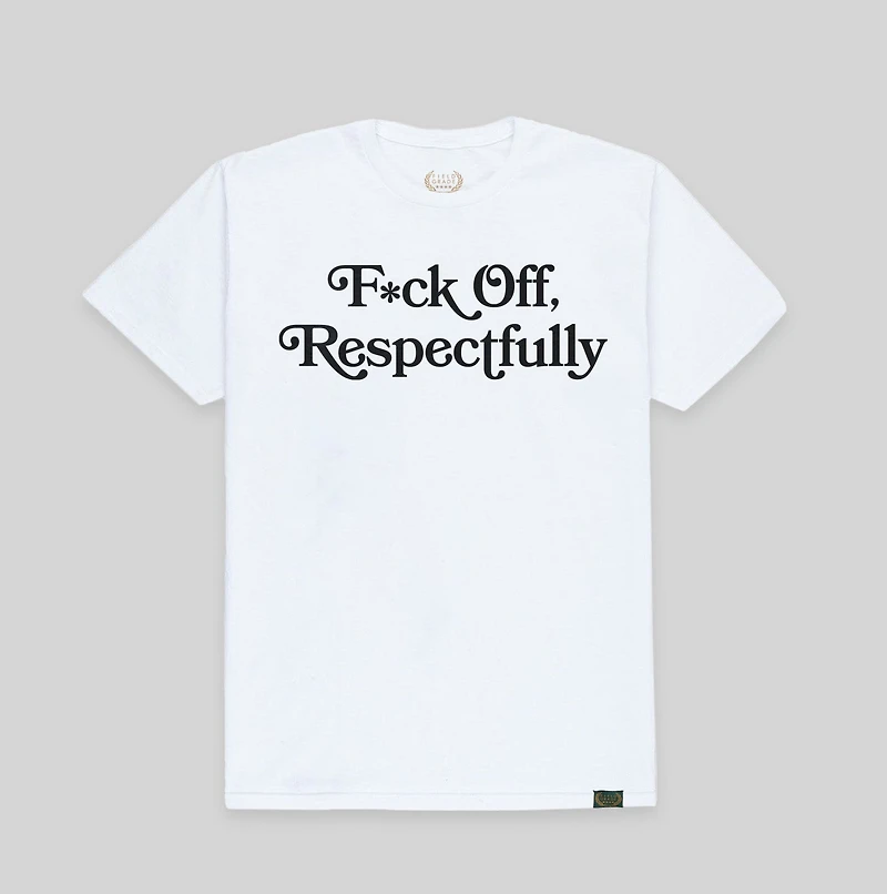 RESPECTFULLY - WHITE/BLACK TEE
