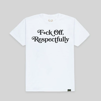 RESPECTFULLY - WHITE/BLACK TEE