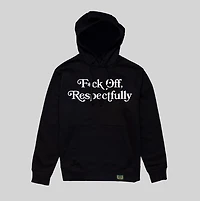 RESPECTFULLY BLACK/WHITE POLY COTTON HOODIE