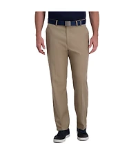 Haggar Men's Cool Right Performance Flex Classic Fit Pant Khaki Heather