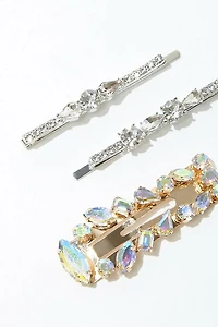 Rhinestone Bobby Pin Set