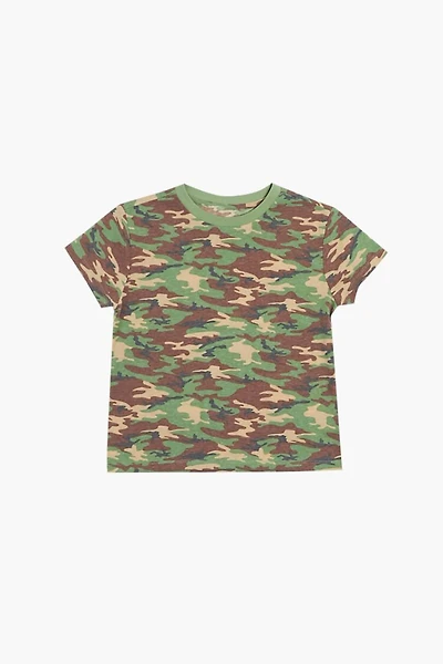 Girls Camo Print Tee (Kids)