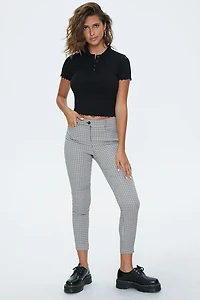 Ribbed Lettuce-Edge Polo Shirt