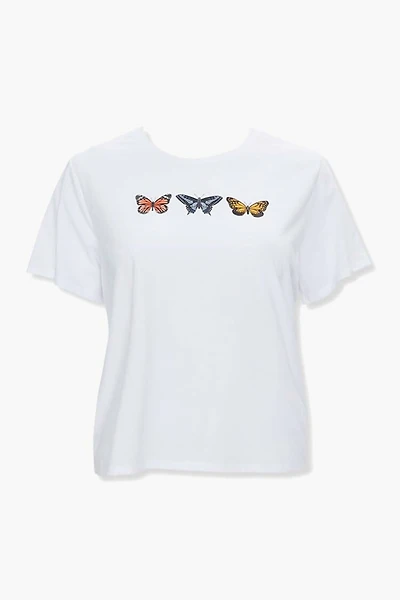 Plus Size Butterfly Graphic Tee