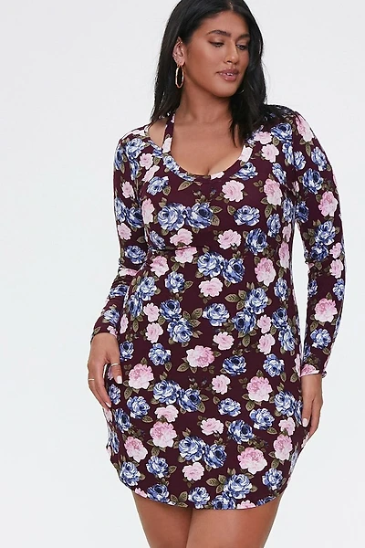 Plus Size Cutout Bodycon Dress