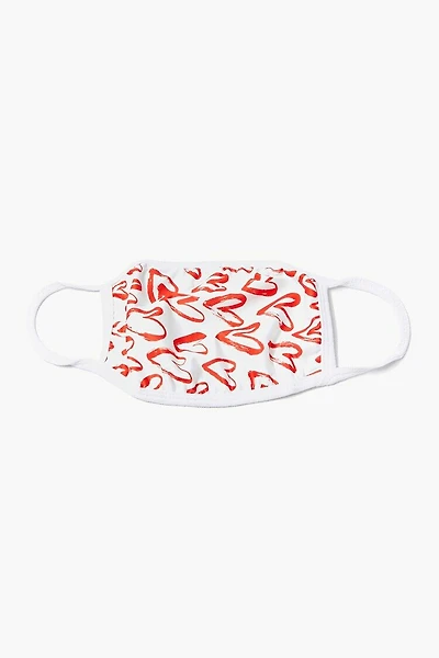 Heart Print Face Mask