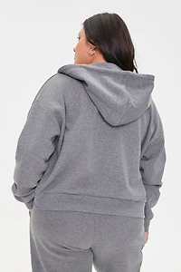 Plus French Terry Zip-Up Hoodie