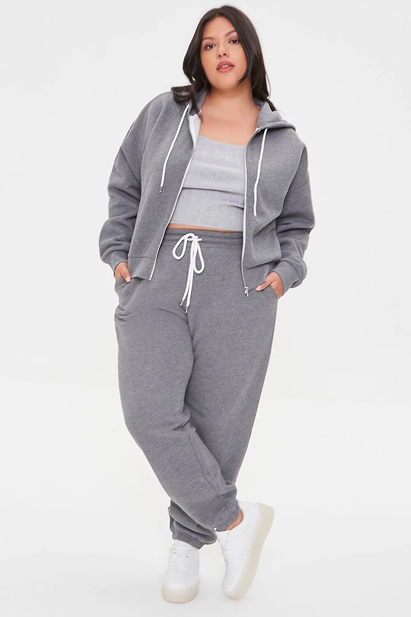 Plus French Terry Zip-Up Hoodie