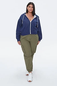 Plus French Terry Zip-Up Hoodie