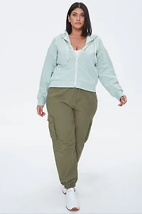 Plus French Terry Zip-Up Hoodie