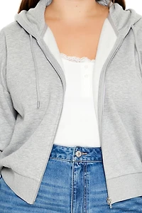 Plus French Terry Zip-Up Hoodie