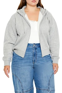 Plus French Terry Zip-Up Hoodie
