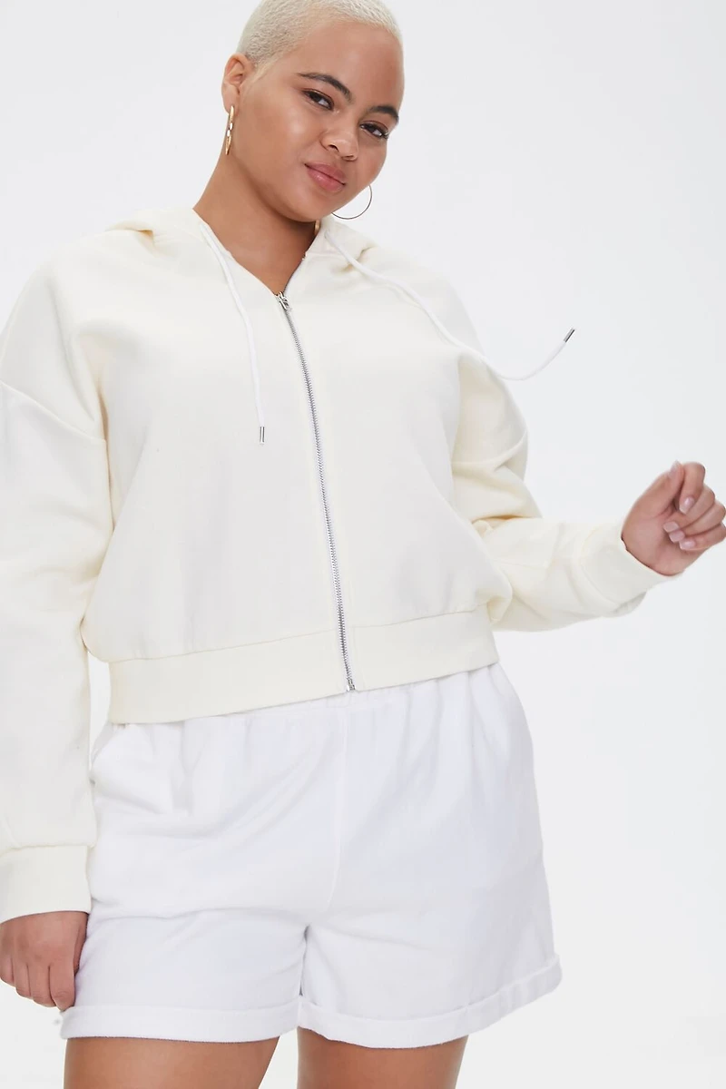 Plus French Terry Zip-Up Hoodie