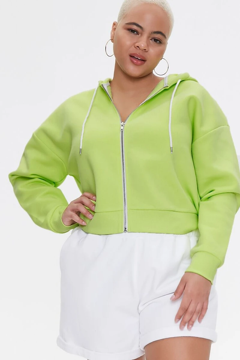 Plus French Terry Zip-Up Hoodie