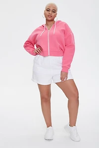 Plus French Terry Zip-Up Hoodie