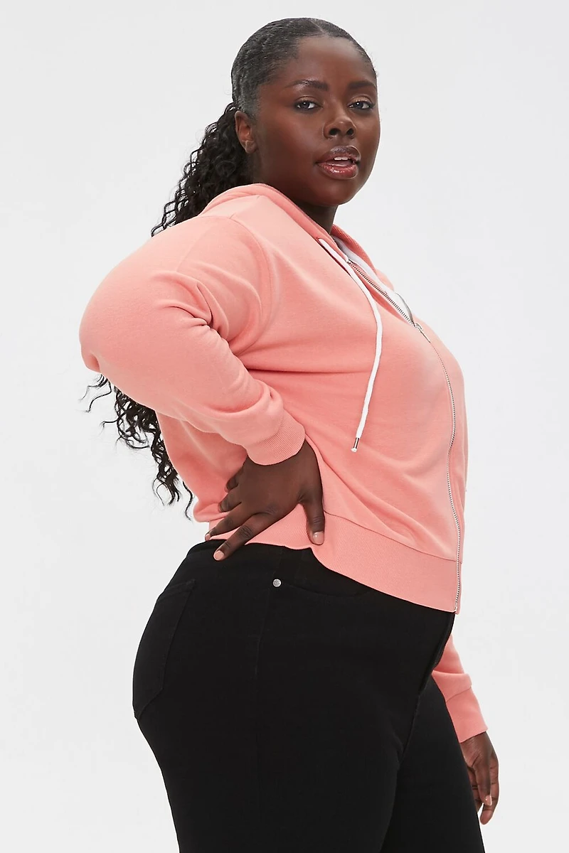 Plus French Terry Zip-Up Hoodie