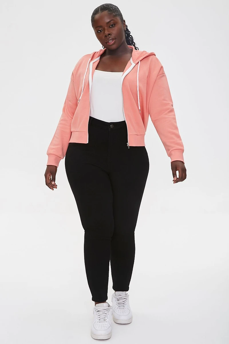 Plus French Terry Zip-Up Hoodie