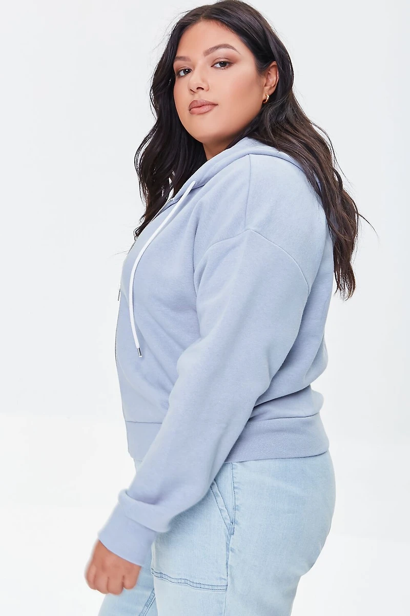 Plus French Terry Zip-Up Hoodie