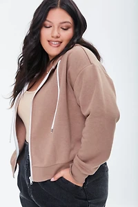 Plus French Terry Zip-Up Hoodie