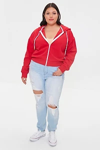 Plus French Terry Zip-Up Hoodie