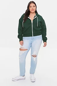 Plus French Terry Zip-Up Hoodie