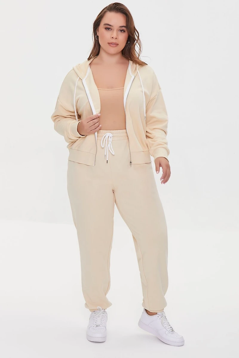 Plus French Terry Zip-Up Hoodie