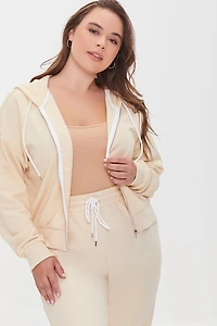 Plus French Terry Zip-Up Hoodie