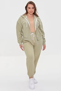 Plus French Terry Zip-Up Hoodie