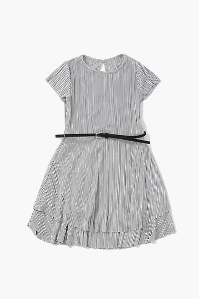 Girls Belted Pleated Dress (Kids)