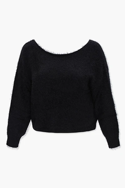Plus Fuzzy Knit Sweater